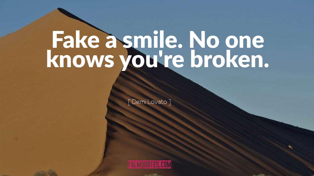 Fake Smile quotes by Demi Lovato