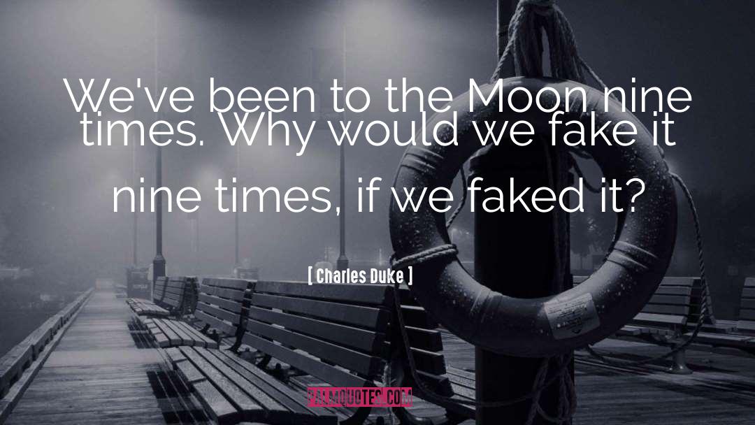 Faked quotes by Charles Duke