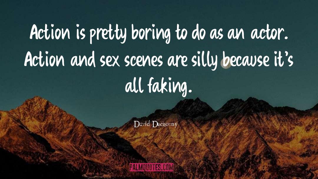 Faking quotes by David Duchovny