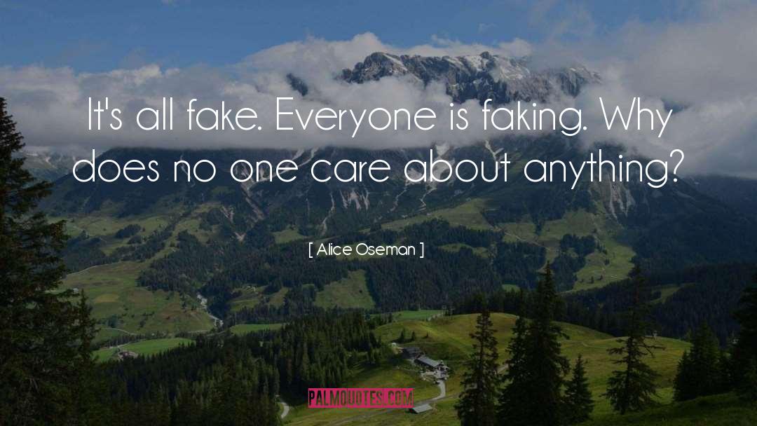 Faking quotes by Alice Oseman