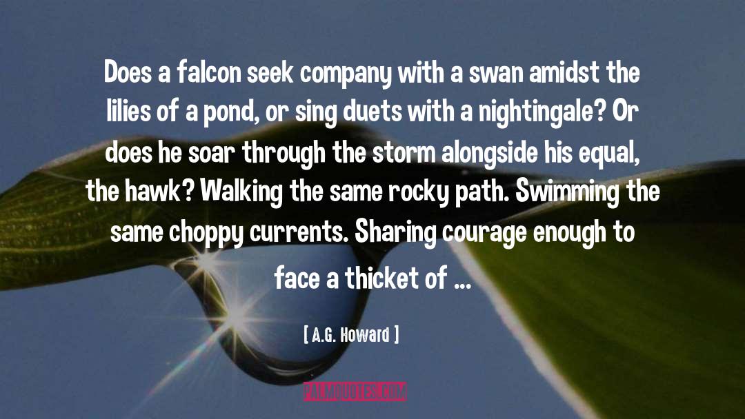 Falcon quotes by A.G. Howard