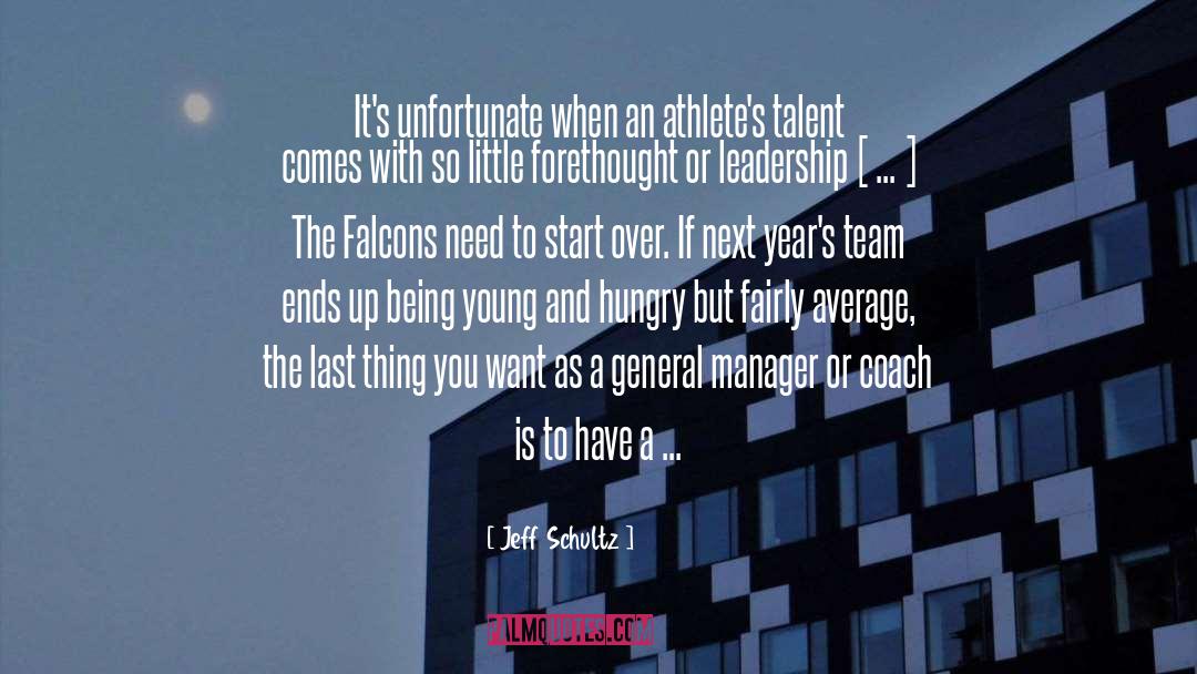 Falcons quotes by Jeff Schultz