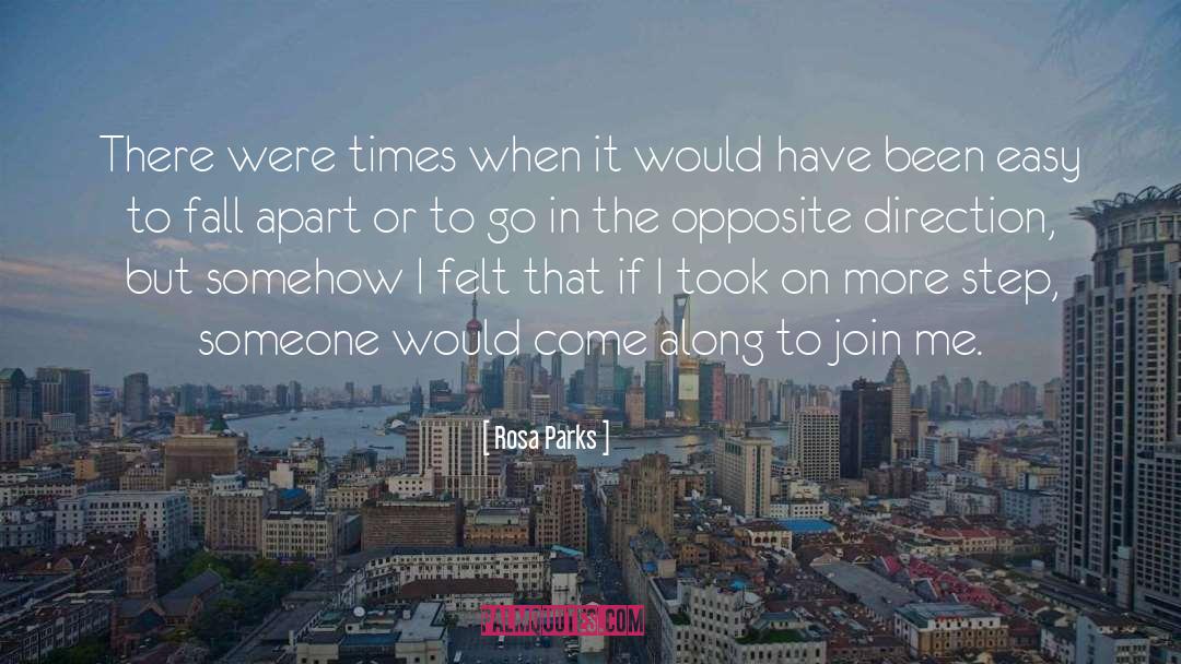 Fall Apart quotes by Rosa Parks