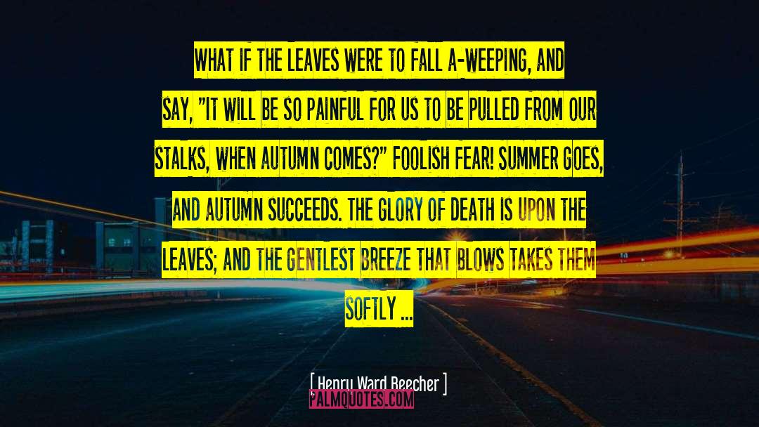 Fall Autumn quotes by Henry Ward Beecher
