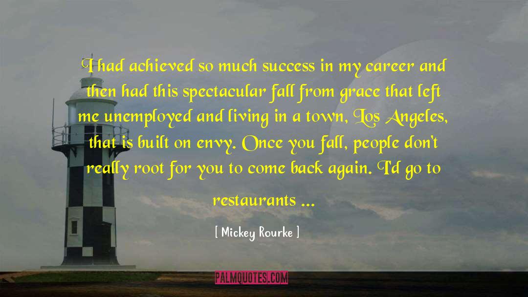 Fall Autumn quotes by Mickey Rourke