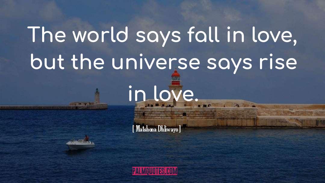 Fall In Love Everywhere quotes by Matshona Dhliwayo