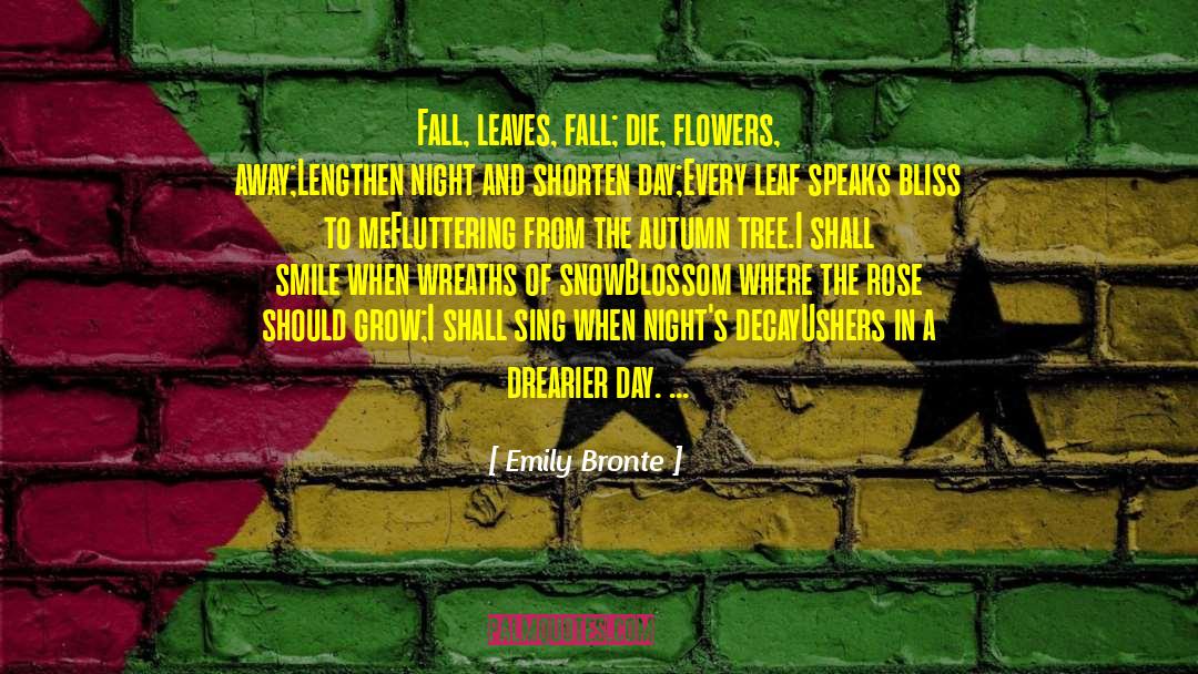 Fall Leaves quotes by Emily Bronte