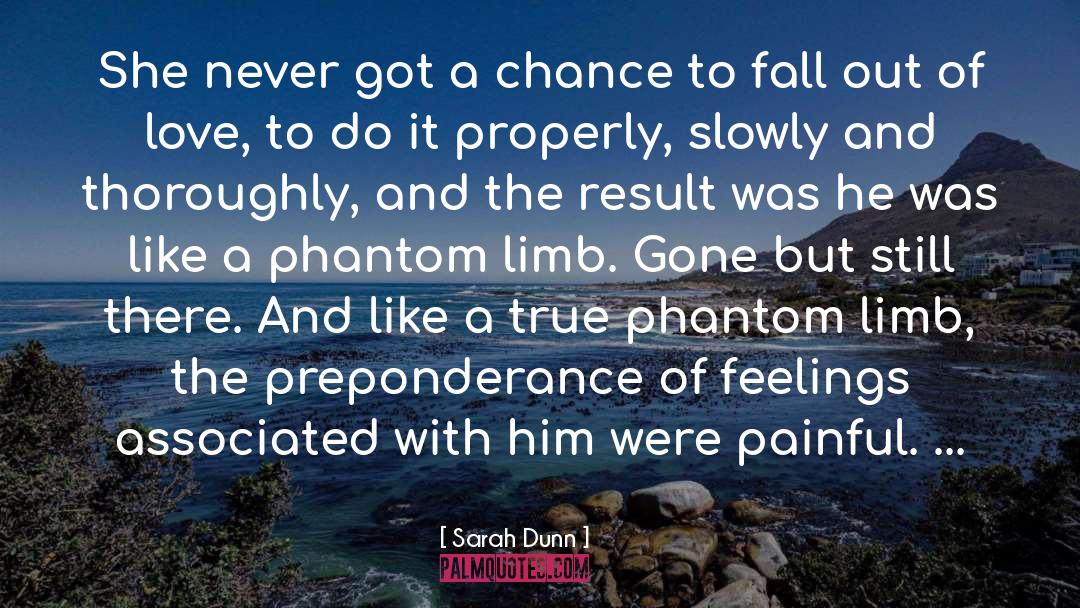 Fall Out Of Love quotes by Sarah Dunn