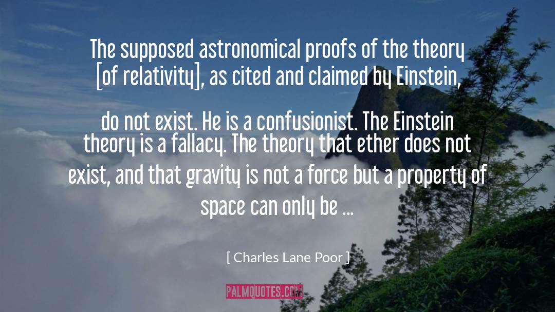 Fallacy quotes by Charles Lane Poor