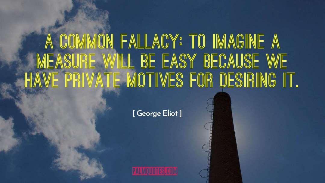 Fallacy quotes by George Eliot