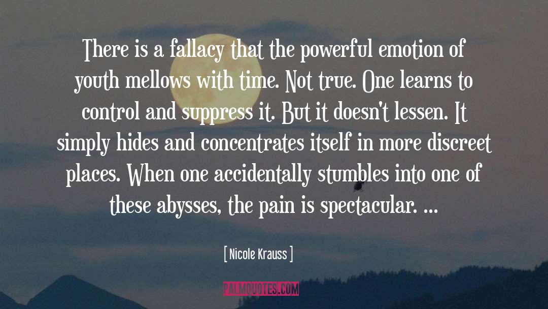 Fallacy quotes by Nicole Krauss