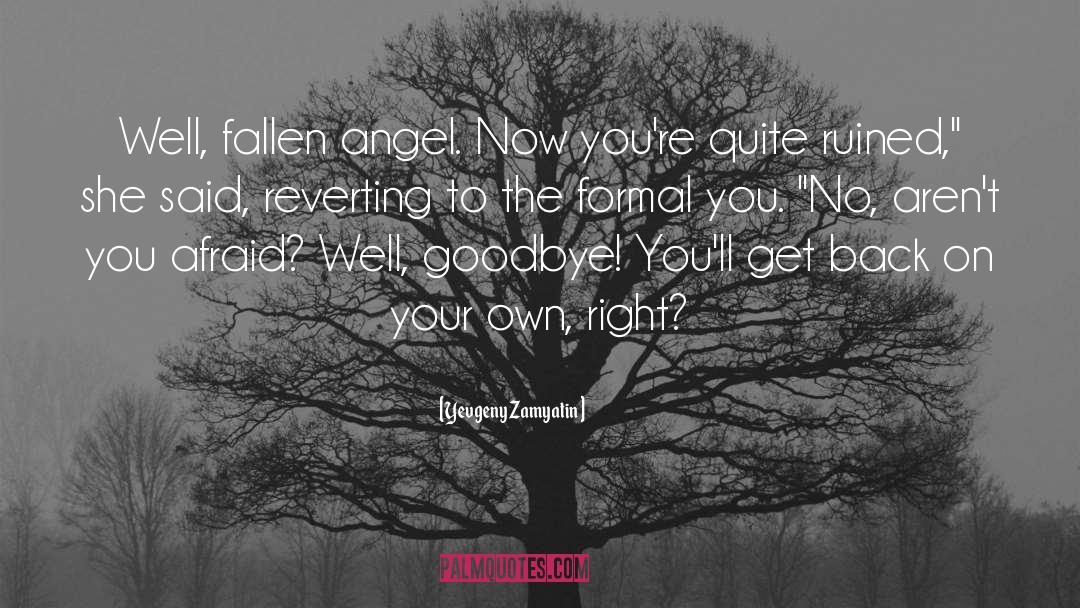 Fallen Angel quotes by Yevgeny Zamyatin