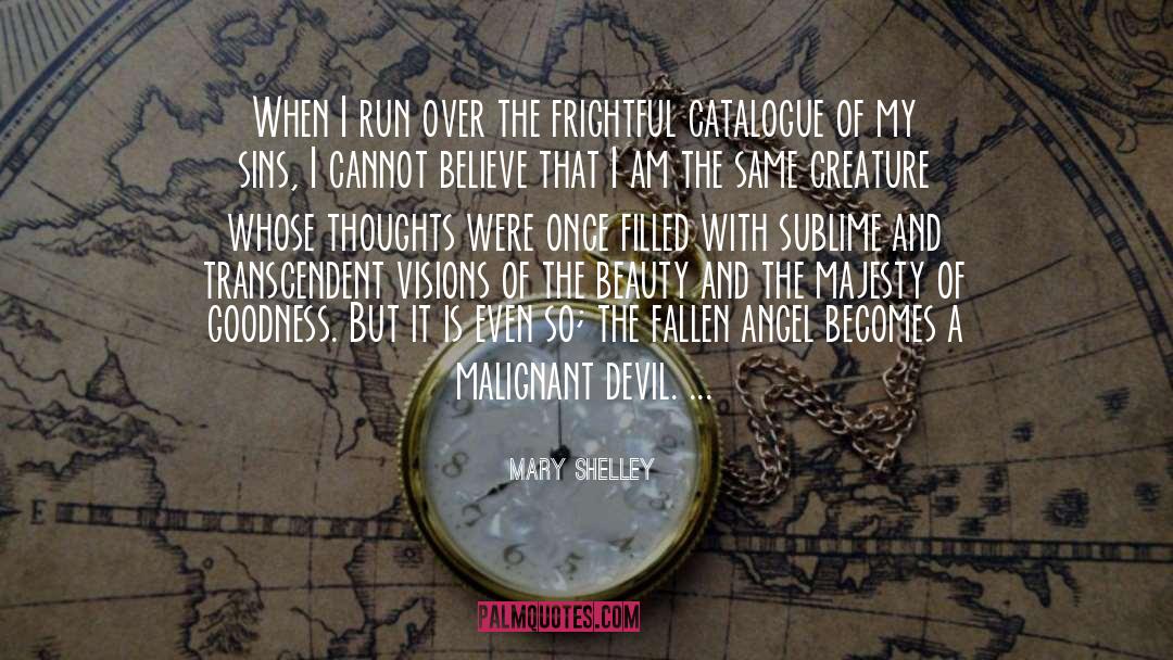 Fallen Angel quotes by Mary Shelley
