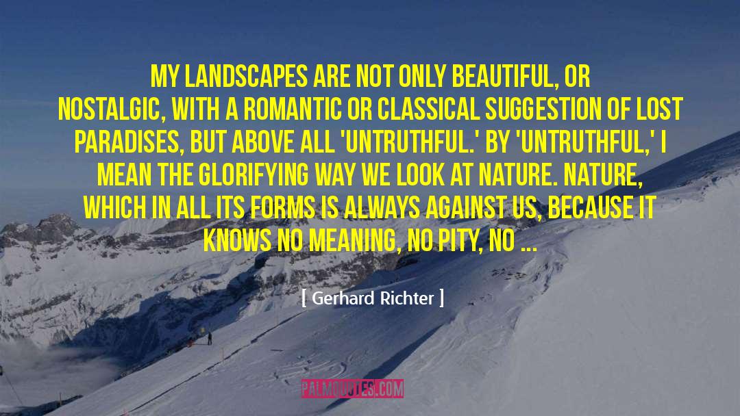 Fallen Nature quotes by Gerhard Richter