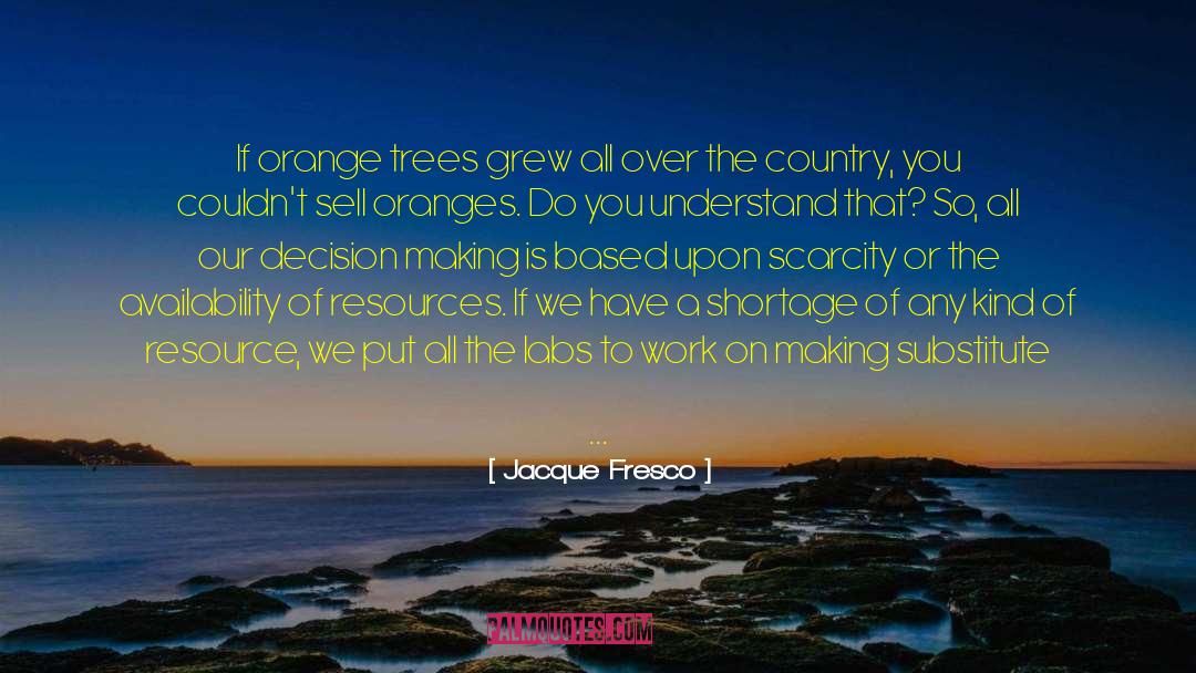 Fallen Trees quotes by Jacque Fresco
