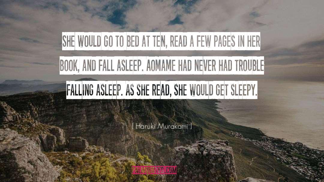 Falling Asleep quotes by Haruki Murakami