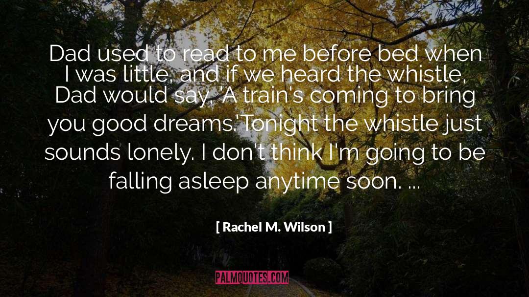 Falling Asleep quotes by Rachel M. Wilson