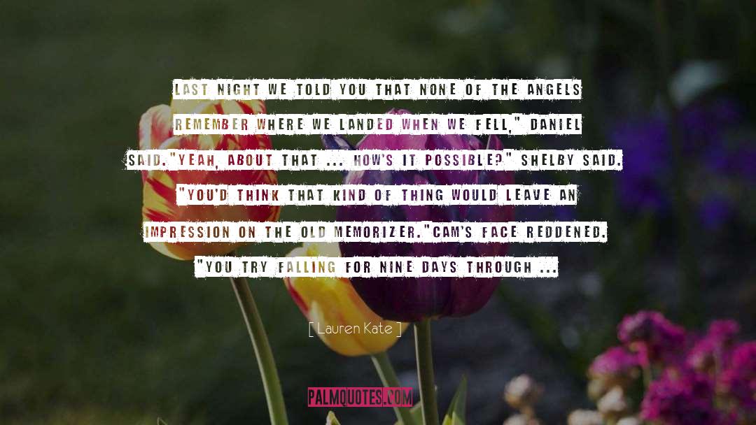 Falling For quotes by Lauren Kate