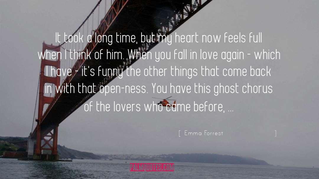 Falling In Love Again Funny quotes by Emma Forrest