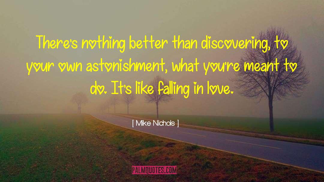 Falling In Love Vulnerability quotes by Mike Nichols