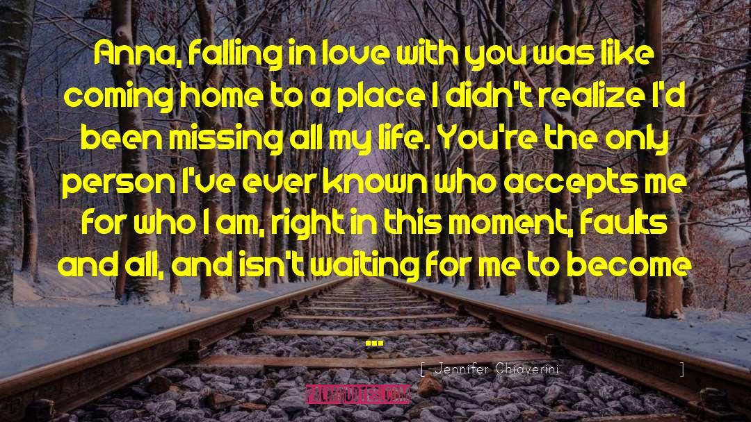 Falling In Love With You quotes by Jennifer Chiaverini