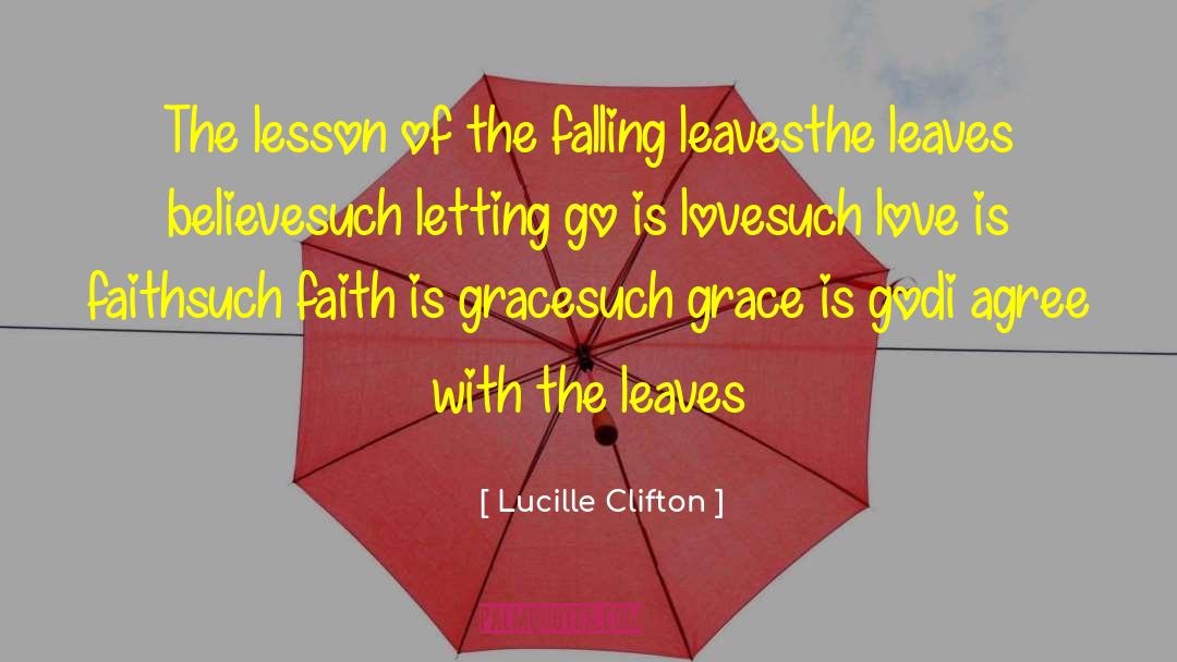 Falling Leaves quotes by Lucille Clifton