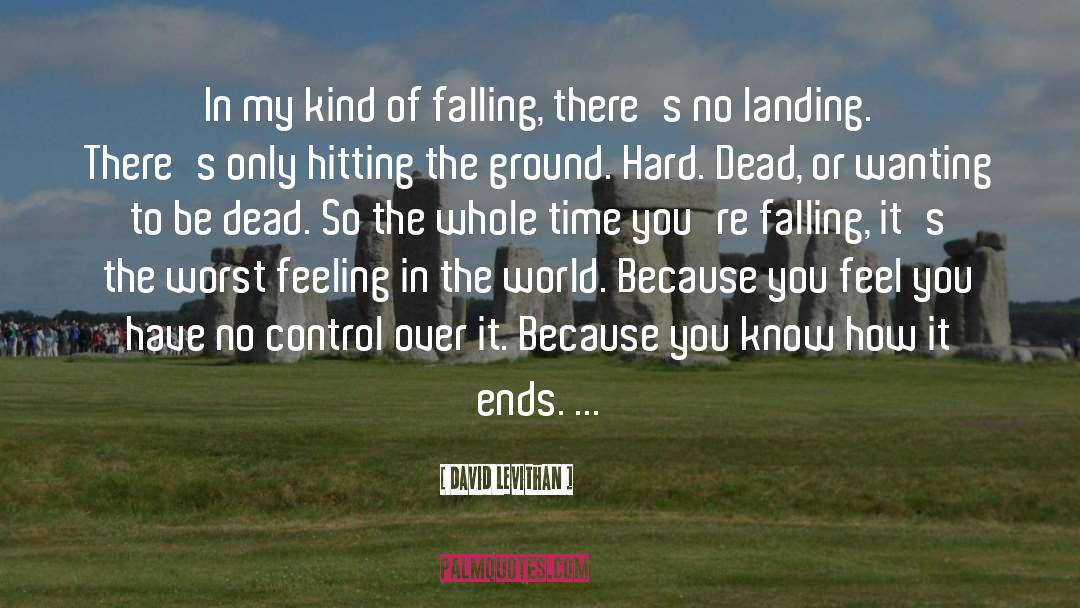 Falling Over Sideways quotes by David Levithan