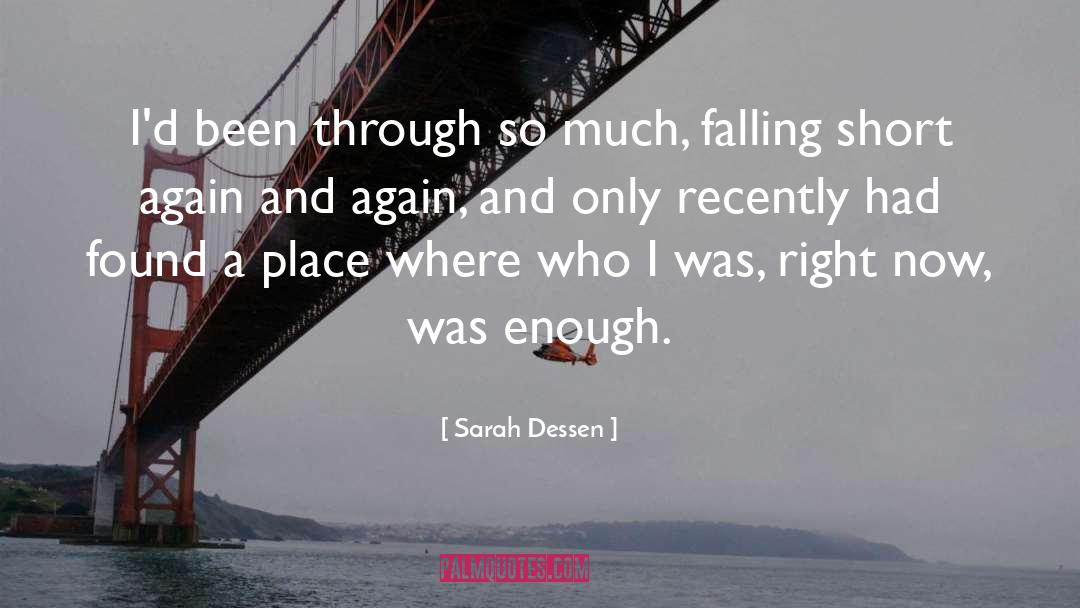 Falling Short quotes by Sarah Dessen