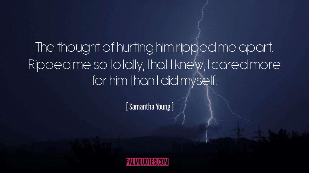 Falls Apart Hurt quotes by Samantha Young