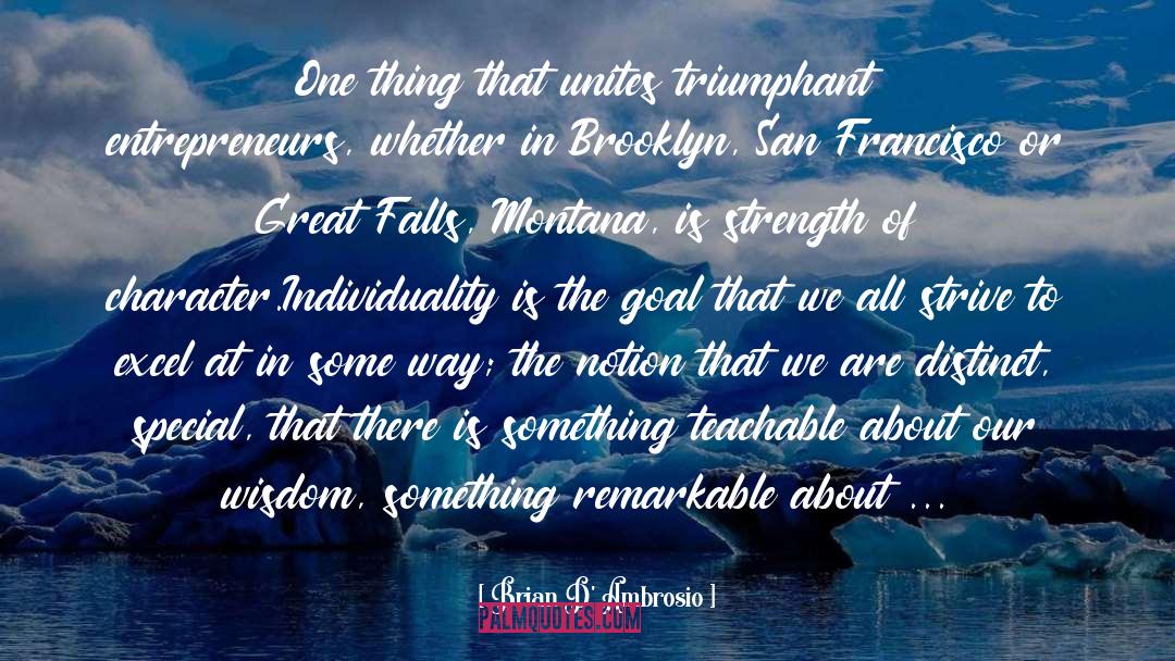 Falls quotes by Brian D'Ambrosio