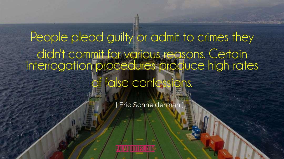 False Confessions quotes by Eric Schneiderman