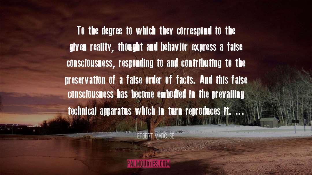 False Consciousness quotes by Herbert Marcuse