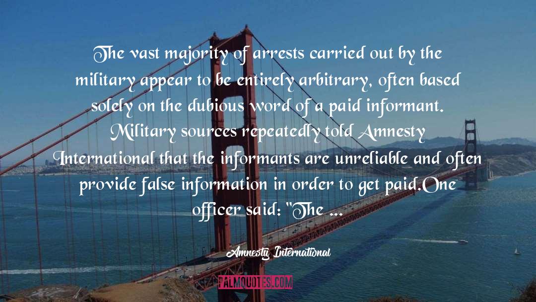 False Information quotes by Amnesty International