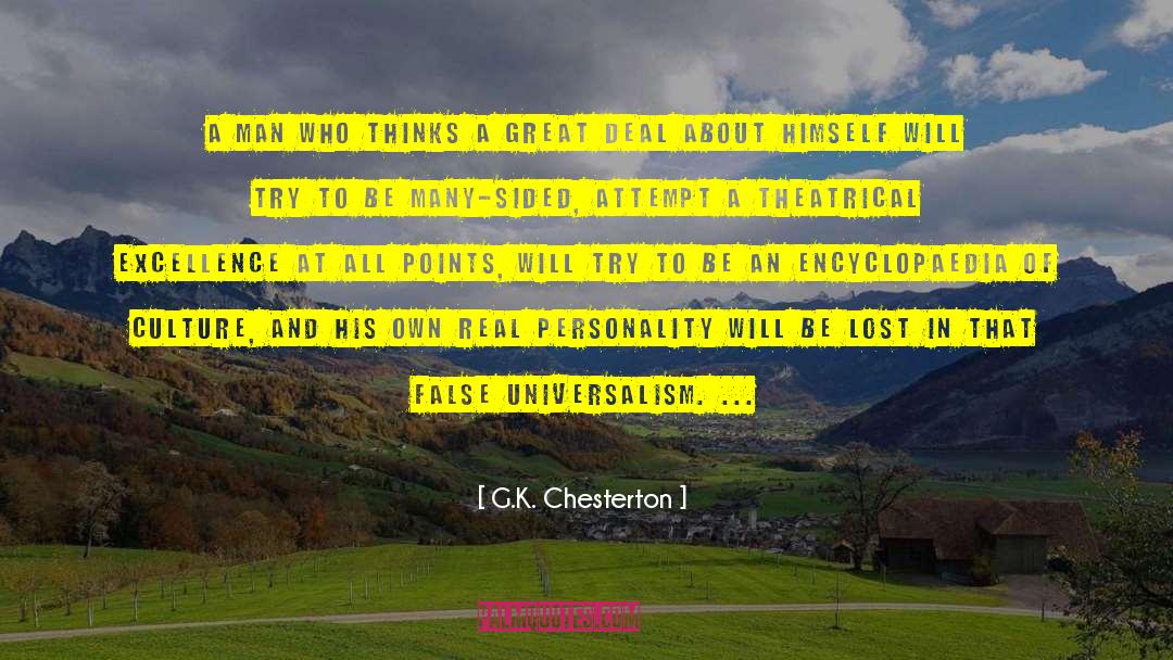 False Mask quotes by G.K. Chesterton