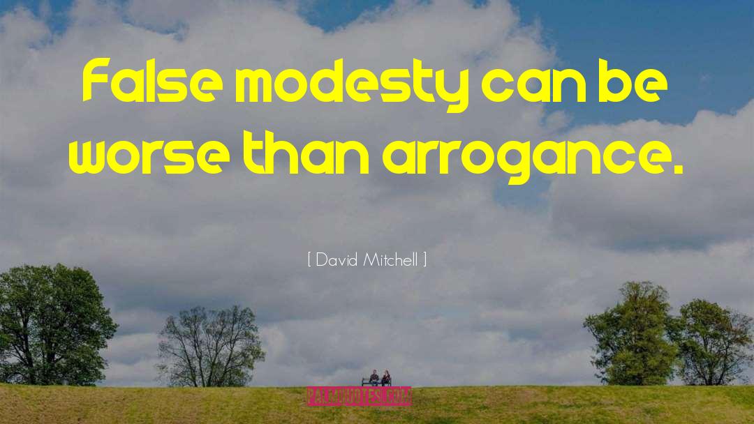False Modesty quotes by David Mitchell
