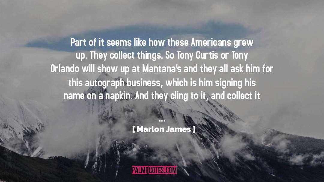 False Name Business quotes by Marlon James