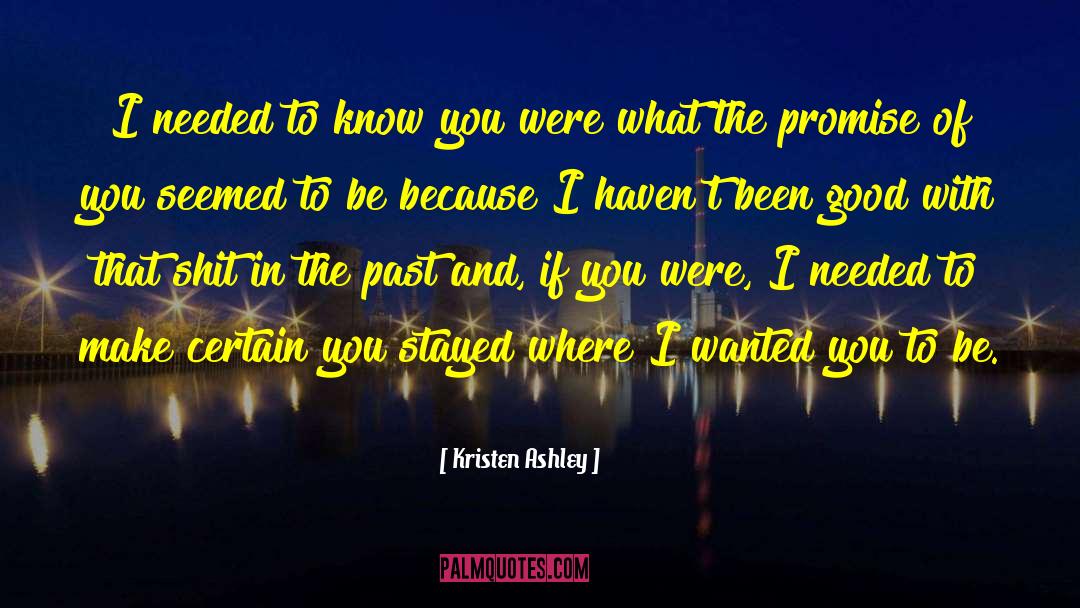 False Promise quotes by Kristen Ashley