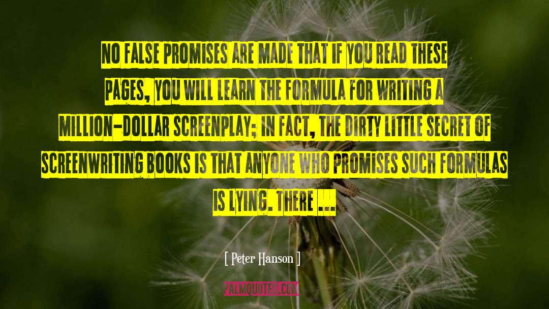 False Promises quotes by Peter Hanson