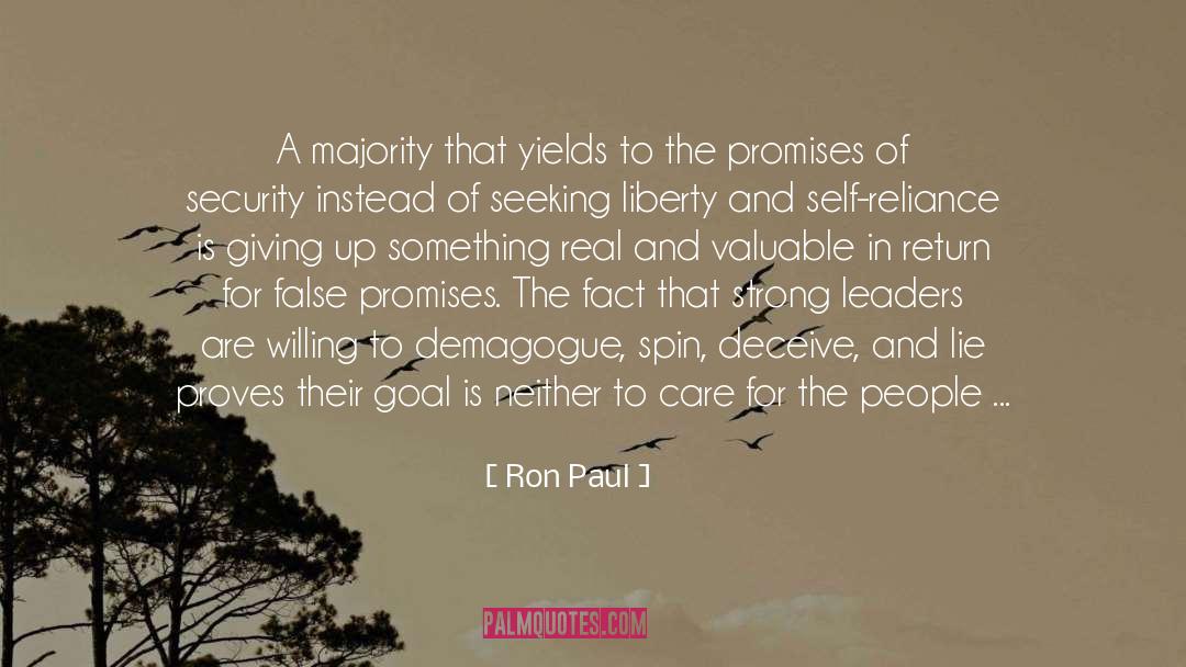 False Promises quotes by Ron Paul