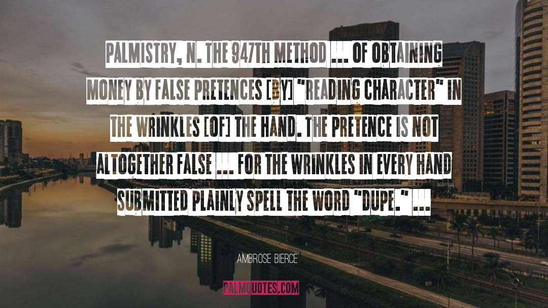 False quotes by Ambrose Bierce