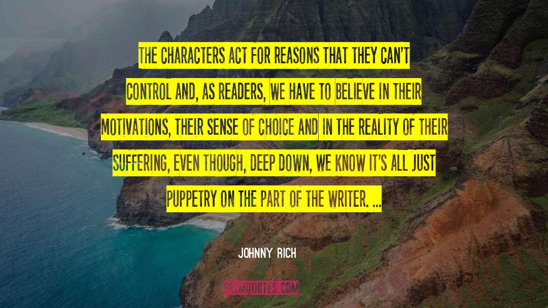 False Sense Of Control quotes by Johnny Rich