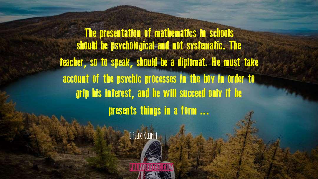 False Teacher quotes by Felix Klein