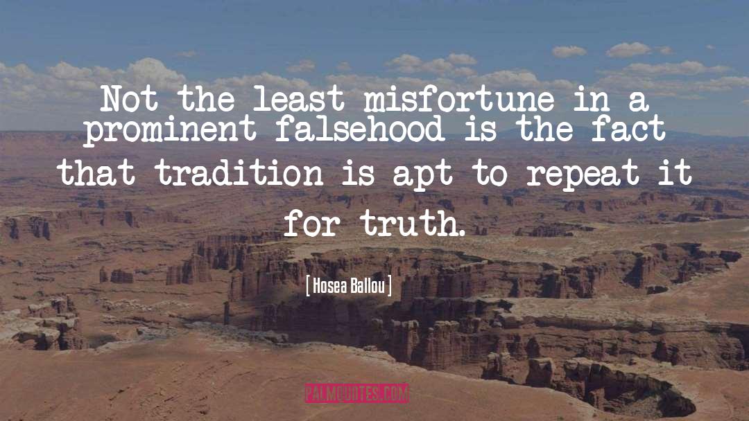 Falsehood quotes by Hosea Ballou