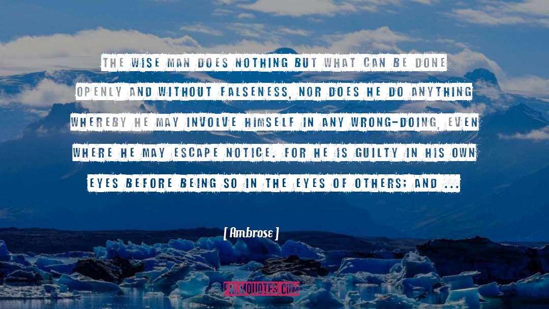 Falseness quotes by Ambrose