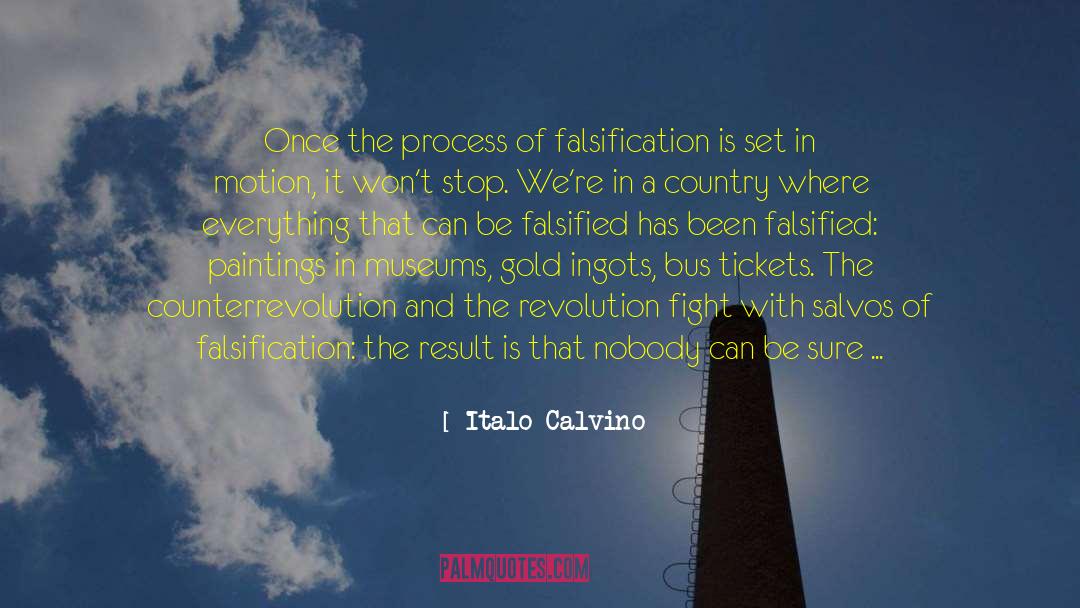 Falsification quotes by Italo Calvino