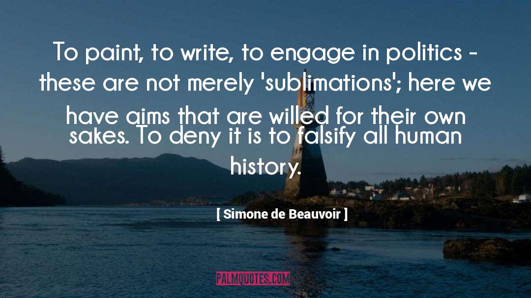 Falsify quotes by Simone De Beauvoir