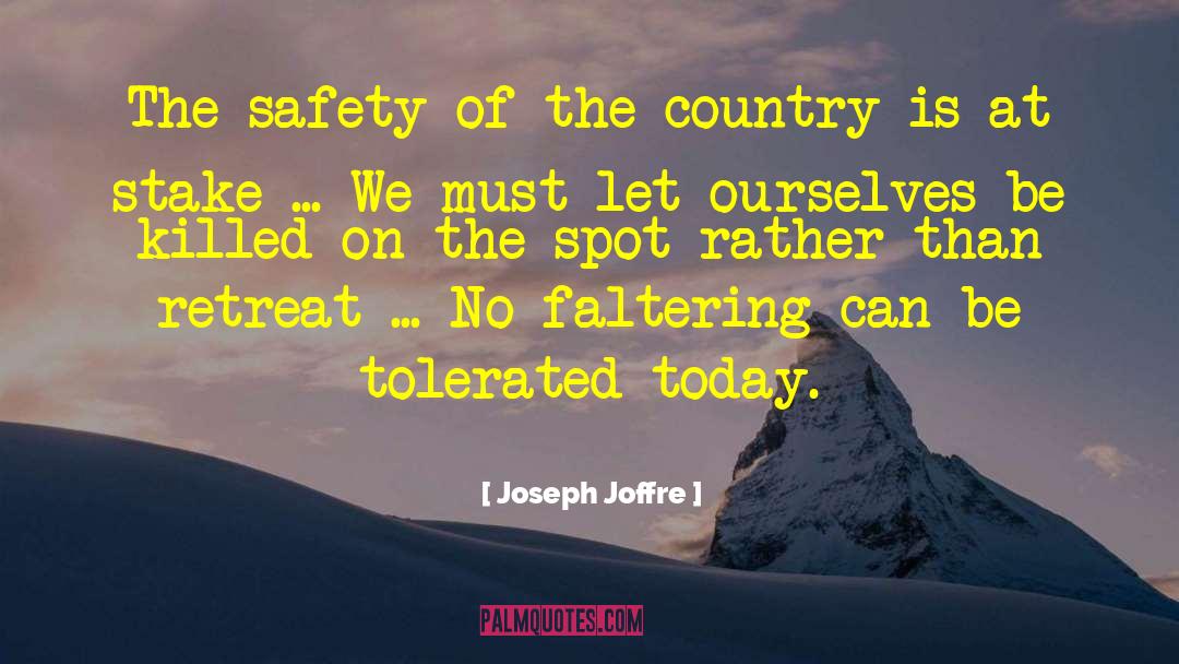 Faltering quotes by Joseph Joffre
