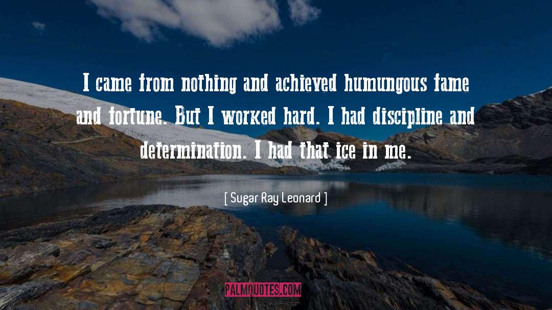 Fame And Fortune quotes by Sugar Ray Leonard