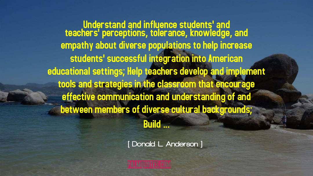 Families And Community quotes by Donald L. Anderson