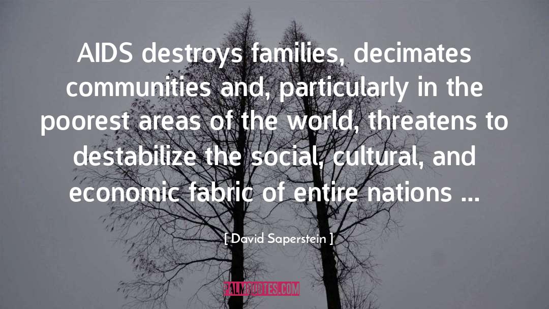 Families And Community quotes by David Saperstein